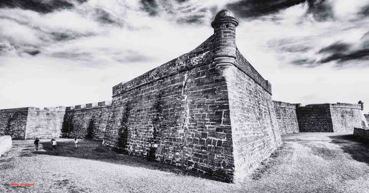 An image of Castillo de San Marcos, a historic stone fortress in St. Augustine ghost tours.