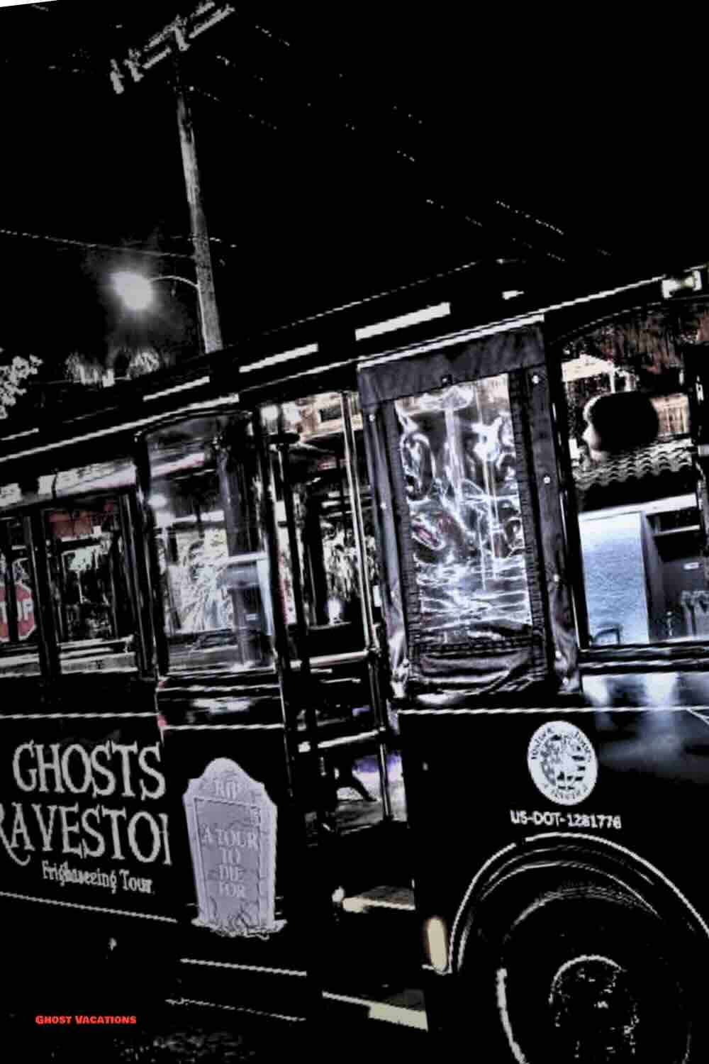 "Ghost and Gravestones Tour of St. Augustine: A group of tourists listening to ghost stories near the Old Jail, surrounded by historic ambiance."