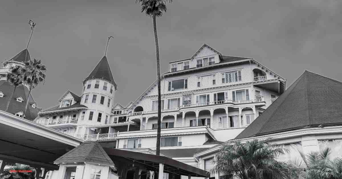 Image of the historic and eerie Haunted Hotel del Coronado, known for its ghostly legends and paranormal activities.